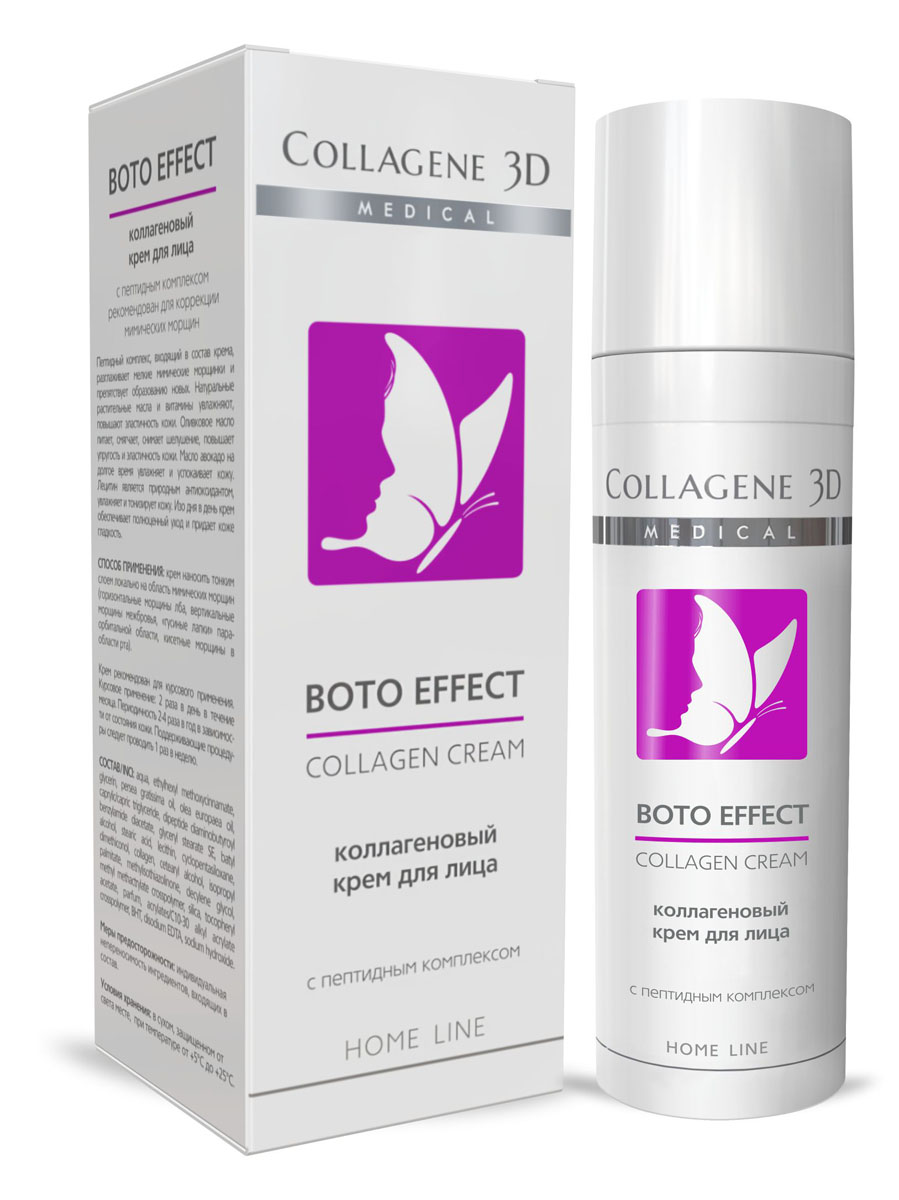 заказать и купить Medical Collagene 3D Крем для лица Boto Effekt с Syn®-ake комплексом, 30мл