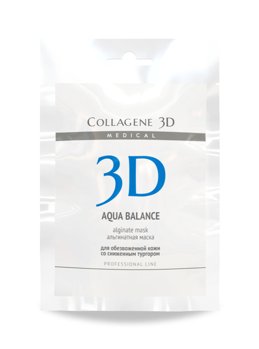 заказать и купить Medical Collagene 3D Альгинатная маска для лица и тела Aqua Balance, 30 г