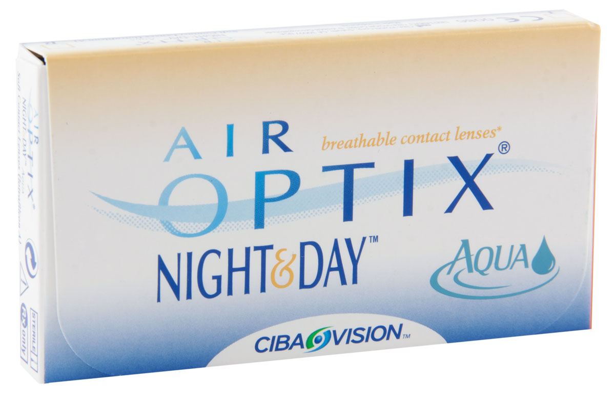 заказать и купить Alcon-CIBA Vision контактные линзы Air Optix Night & Day Aqua (3шт / 8.6 / +1.75)