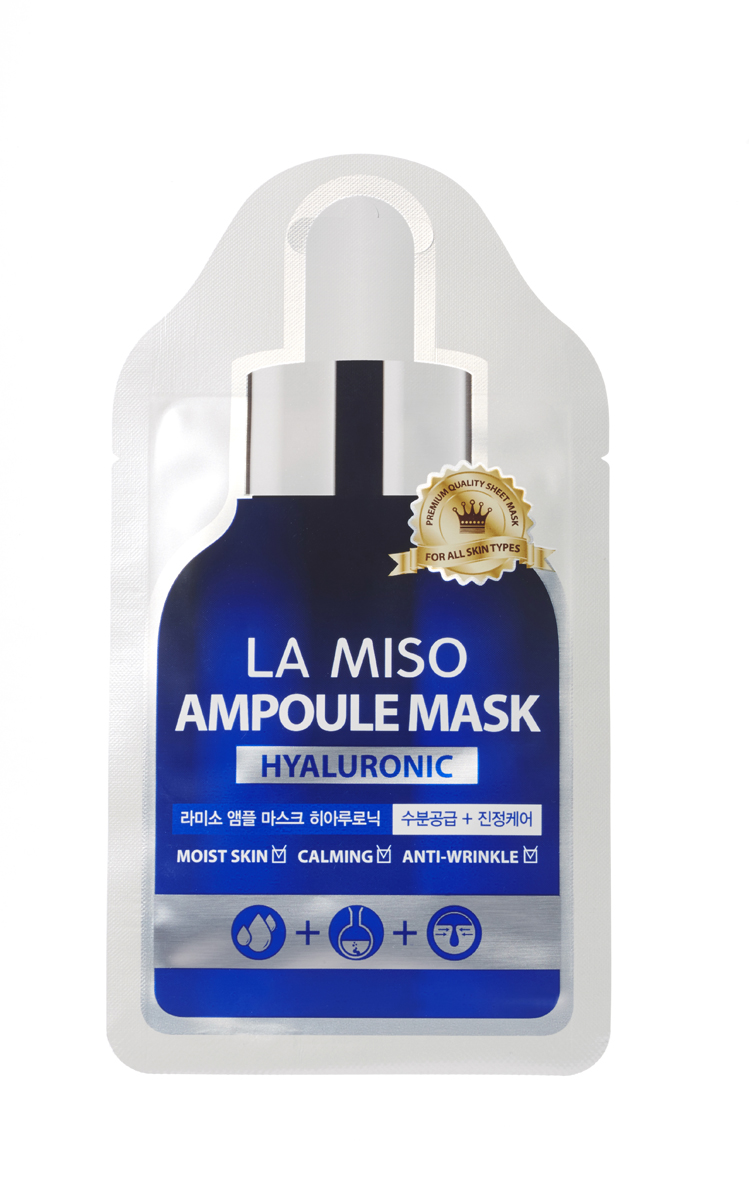 заказать и купить La Miso Ампульная маска с гиалуроновой кислотой Ampoule mask hyaluronic, 25 г