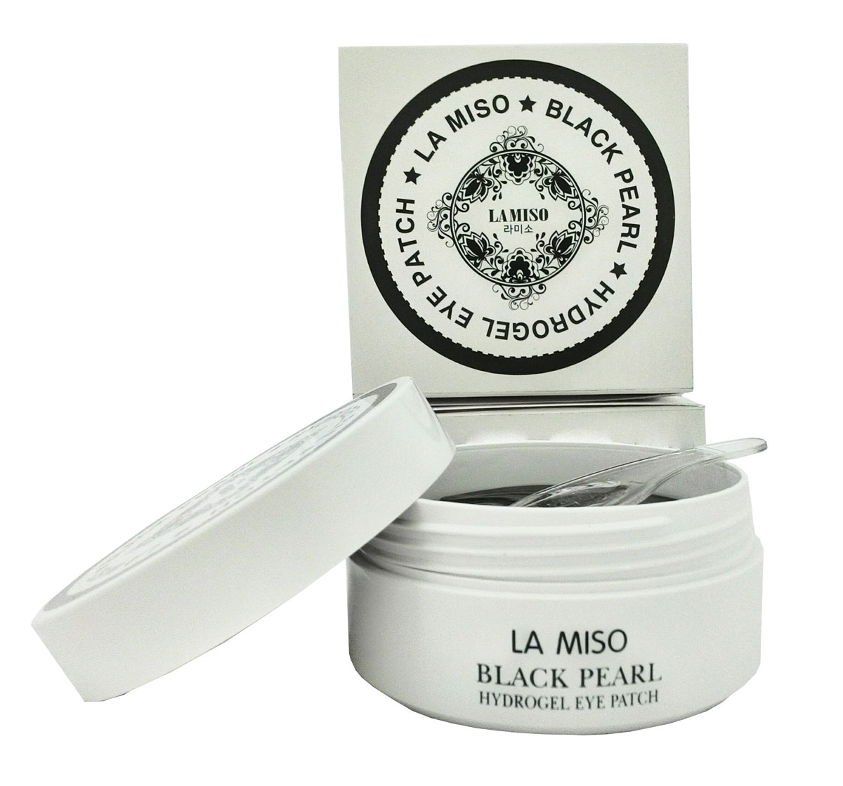 заказать и купить La Miso Гидрогелевая маска с черным жемчугом для кожи вокруг глаз, Black Pearl, 60 шт