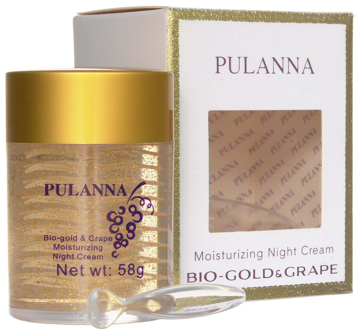 заказать и купить Pulanna Увлажняющий ночной крем на основе био-золота и винограда - Bio-gold &Grape Moisturizing Night Cream 58 г