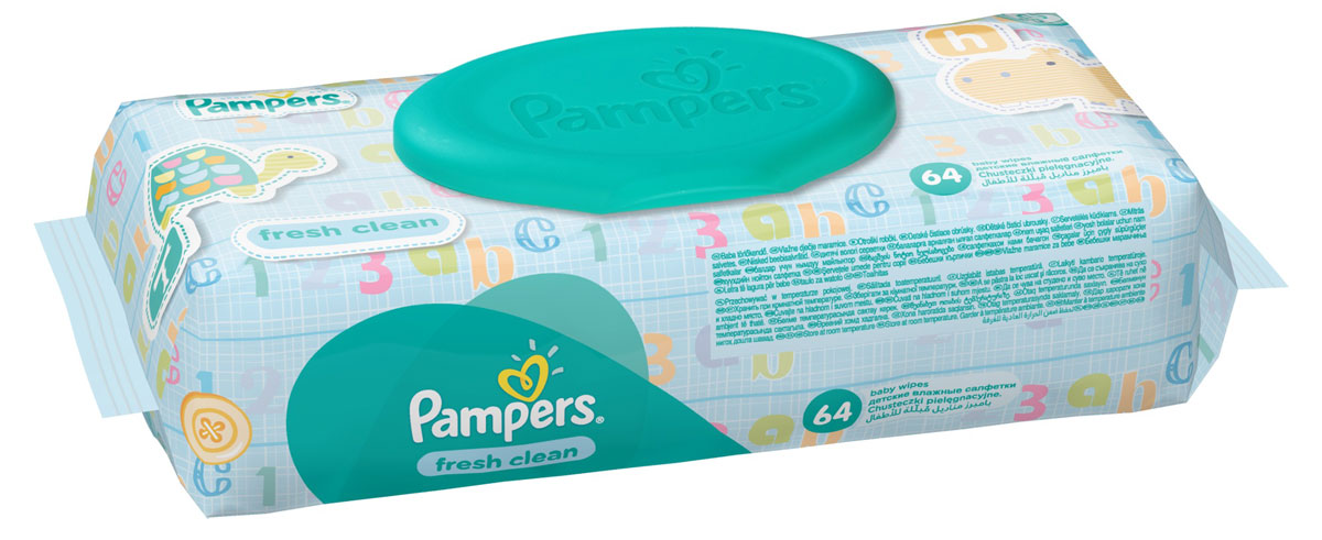 заказать и купить Pampers Детские влажные салфетки Baby Fresh Clean 64 шт