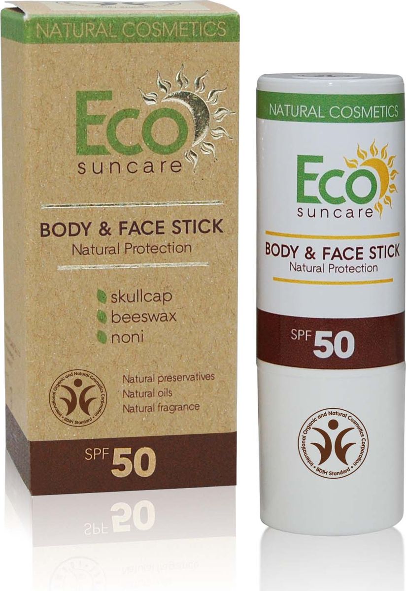 заказать и купить Eco Suncare Натуральный солнцезащитный карандаш для чувствительных участков кожи лица и тела -Natural Sun Protection Body & Face Stick SPF 50 -17г