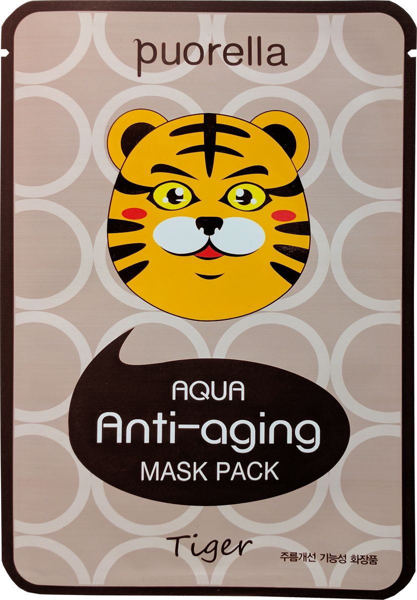 заказать и купить Puorella, Антивозрастная маска для лица - Тигр, 23 г