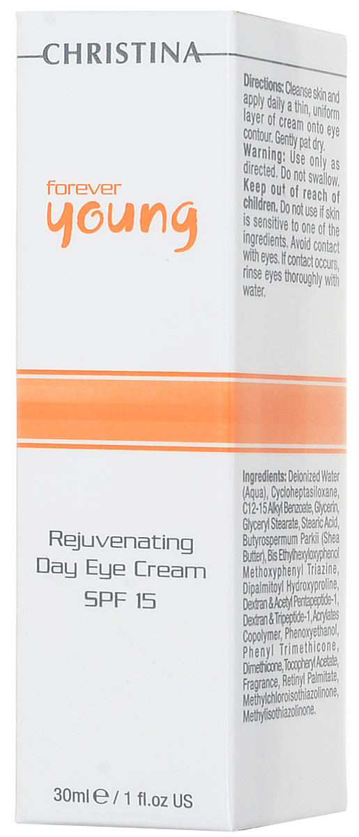 заказать и купить Christina Омолаживающий дневной крем для зоны глаз Forever Young Rejuvenating Day Eye Cream SPF15 30 мл