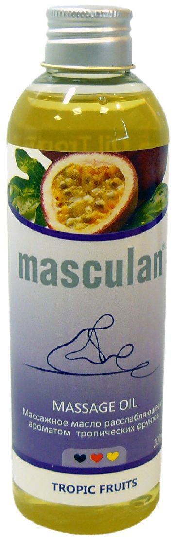 заказать и купить Masculan Масло массажное, расслабляющее, с ароматом тропических фруктов, 200 мл