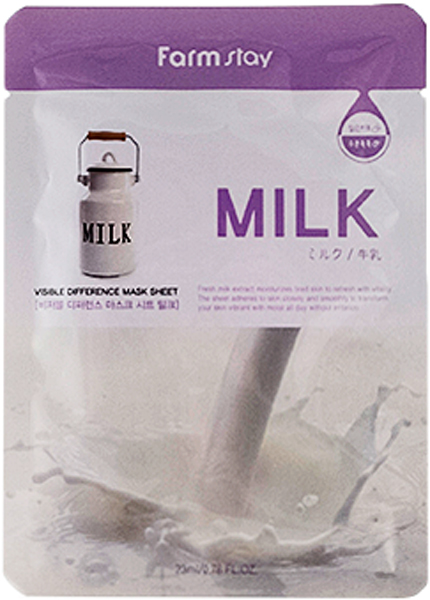 заказать и купить FarmStay Тканевая маска с молочными протеинами, 23 г