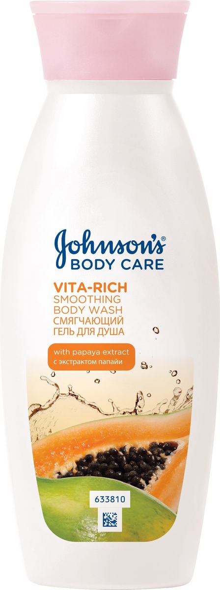заказать и купить Johnson’s Body Care Vita-Rich Смягчающий гель для душа с экстрактом папайи, 250 мл