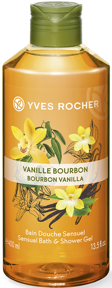 заказать и купить Yves Rocher гель для душа и ванны Бурбонская ваниль, 400 мл