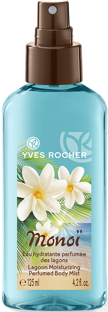 заказать и купить Yves Rocher увлажняющий парфюмированный спрей для тела, 125 мл