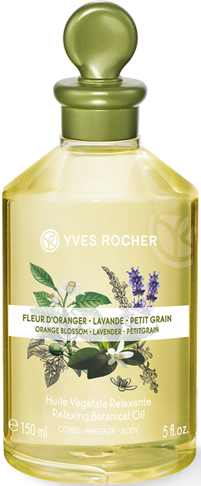 заказать и купить Yves Rocher масло для тела Флердоранж, лаванда и петигрен, 150 мл