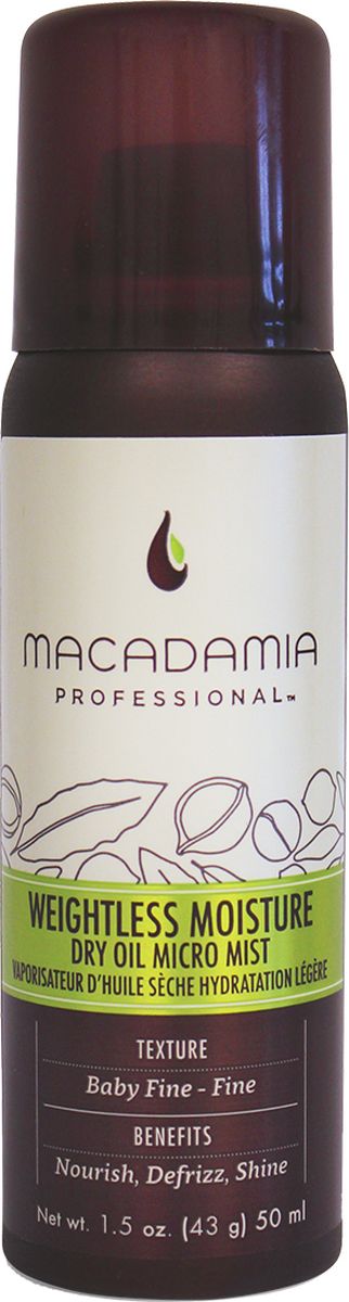 заказать и купить Macadamia Увлажняющее сухое спрей-масло для тонких волос, 50 мл