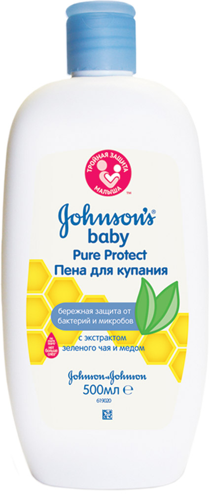 заказать и купить Johnson's baby Pure Protect Детская гель-пена для душа 300 мл