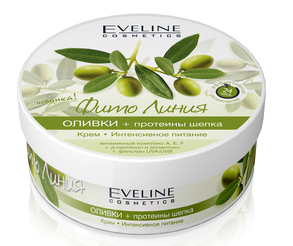 заказать и купить Eveline Крем-интенсивное питание Фито линия: оливки+протеины шелка, 210 мл