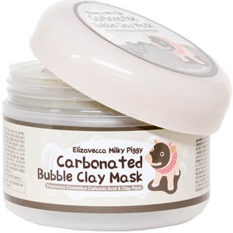 заказать и купить Elizavecca Очищающая кислородная маска на основе глины Milky Piggy Carbona Ted Bubble Clay Pack, 100 мл