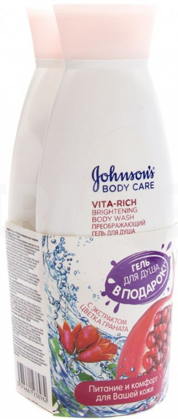заказать и купить Johnson's body care Vita-Rich Лосьон для тела Преображающий с экстрактом Граната 250 мл + Гель для душа Преображающий с экстрактом