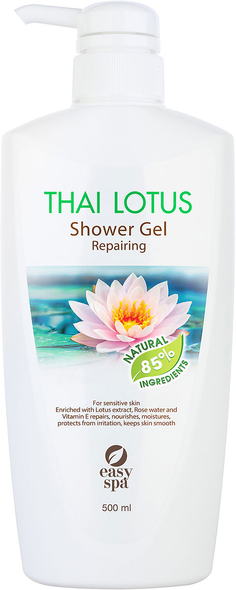 заказать и купить Easy Spa Гель для душа восстанавливающий для чувствительной кожи Thai Lotus, 500 мл
