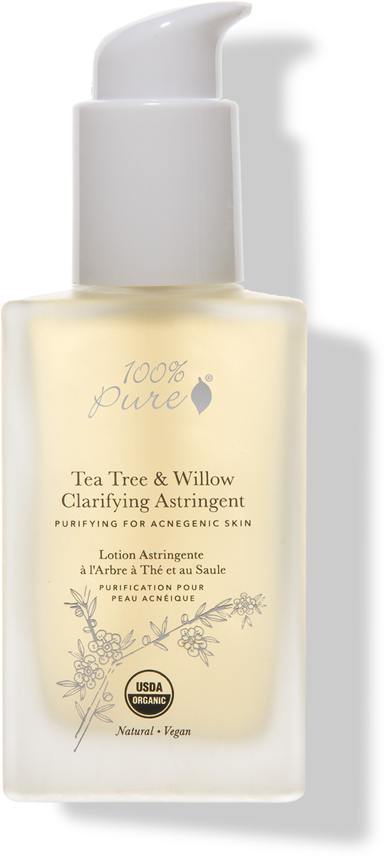 заказать и купить 100% Pure Коллекция Чайное дерево и Ива: Органический анти-акне тонер для очистки пор, 118 мл