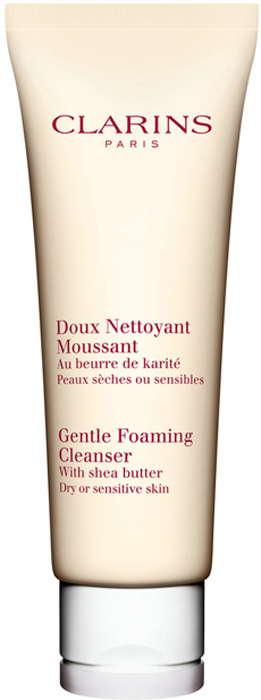 заказать и купить Clarins Очищающий пенящийся крем с маслом карите для сухой или чувствительной кожи Doux Nettoyant Moussant, 125 мл