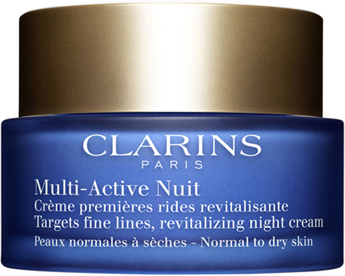 заказать и купить Clarins Ночной крем для предотвращения первых возрастных изменений с обновляющим действием для нормальной и сухой кожи Multi-Active, 50 мл