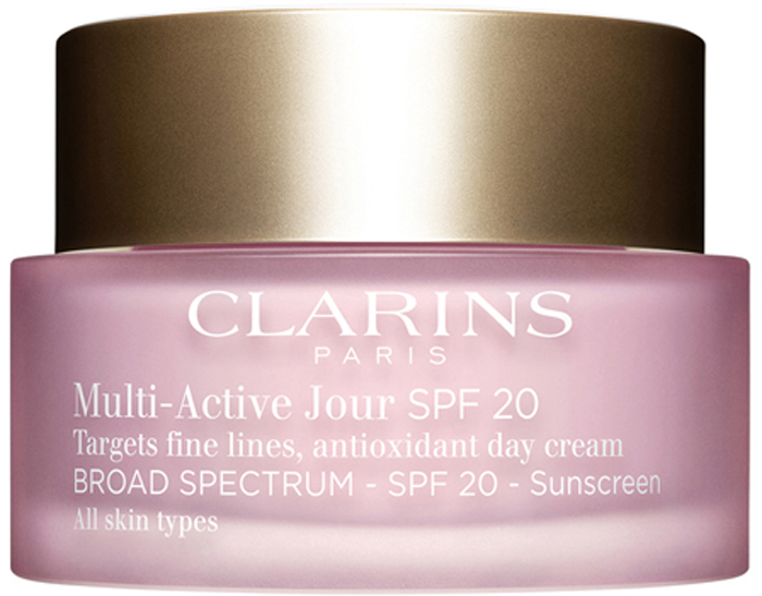 заказать и купить Clarins Дневной крем для предотвращения первых возрастных изменений с антиоксидантным действием для любого типа кожи Multi-Active, SPF 20, 50 мл