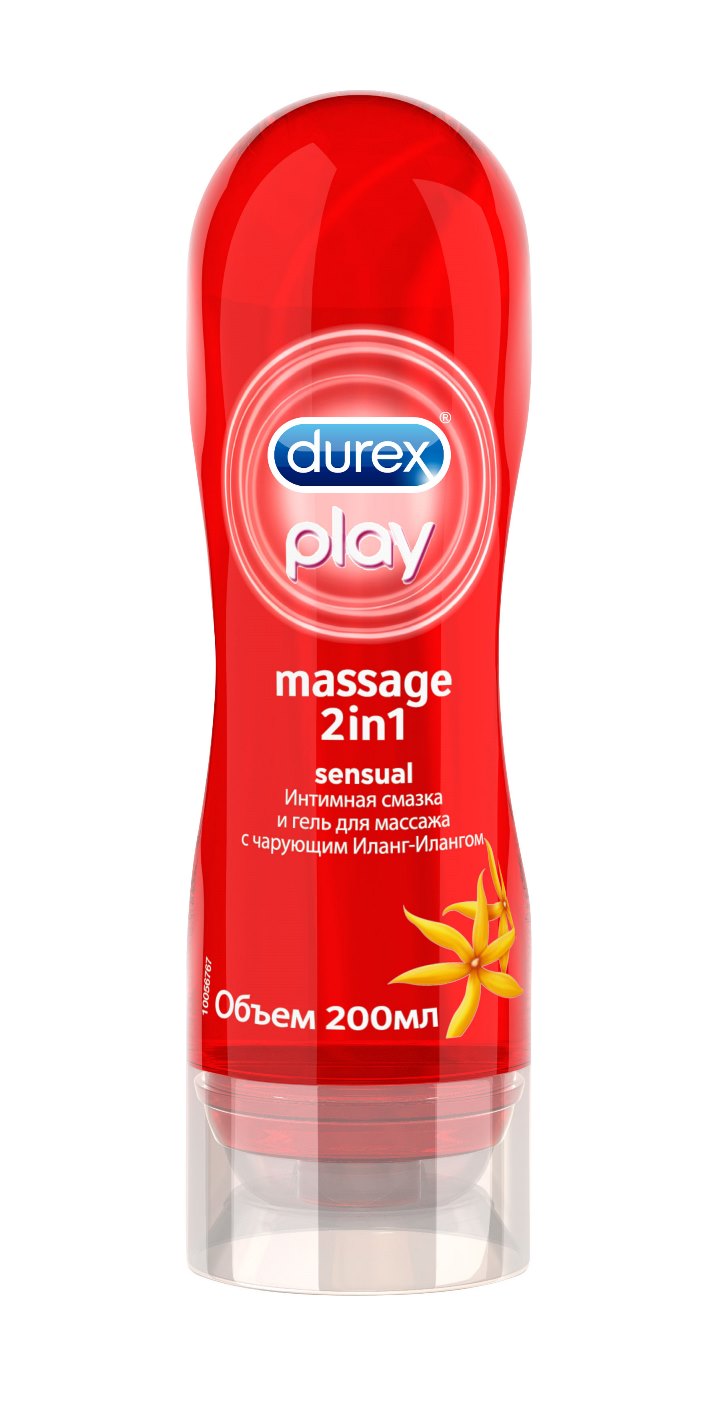 заказать и купить Durex Play Massage 2in1 Sensual Интимная смазка и гель для массажа с чарующим Иланг-Илангом, 200 мл