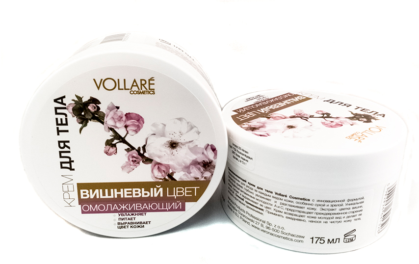 заказать и купить Verona Products Professional Vollare Cosmetics Омолаживающий крем для тела Вишневый цвет, 175 мл