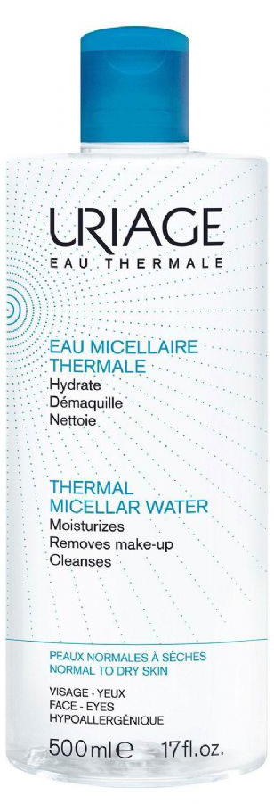 заказать и купить Uriage Мицеллярная вода очищающая для нормальной и сухой кожи, 500 мл