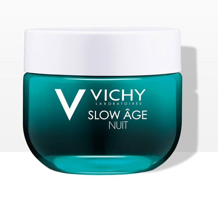 заказать и купить Vichy Slow Age Восстанавливающий ночной крем и маска для интенсивной оксигенации кожи, 50 мл