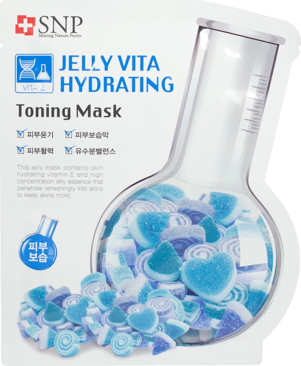 заказать и купить SNP Jelly Vita Hydrating Toning Mask Маска для лица с витамином Е, 30 мл