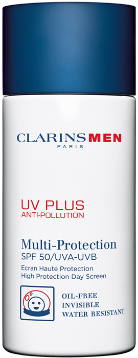 заказать и купить Clarins Защитный флюид-экран для мужчин UV Plus Anti-Pollution SPF 50, 50 мл