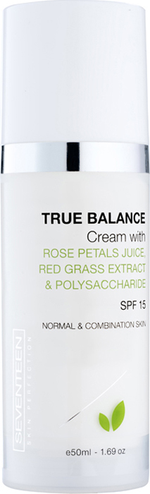 заказать и купить Увлажняющий крем для нормальной и комбинированной кожи Seventeen True Balance Cream, SPF15, 50 мл