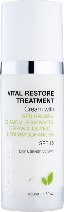 заказать и купить Восстанавливающий крем для сухой и чувствительной кожи Seventeen Vital Restore Treatment Cream, SPF15, 50 мл
