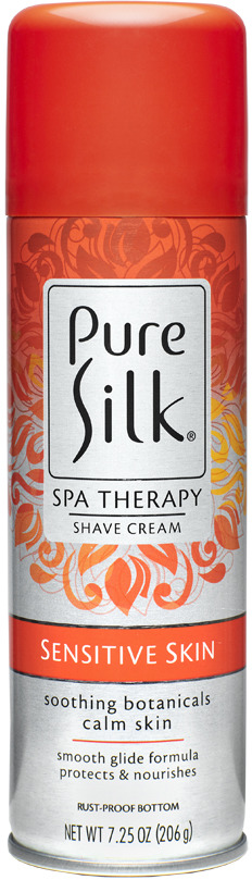 заказать и купить Крем-пена для бритья Barbasol Pure Silk Sensitive Skin Therapy Shave Cream, для чувствительной кожи, 206 г